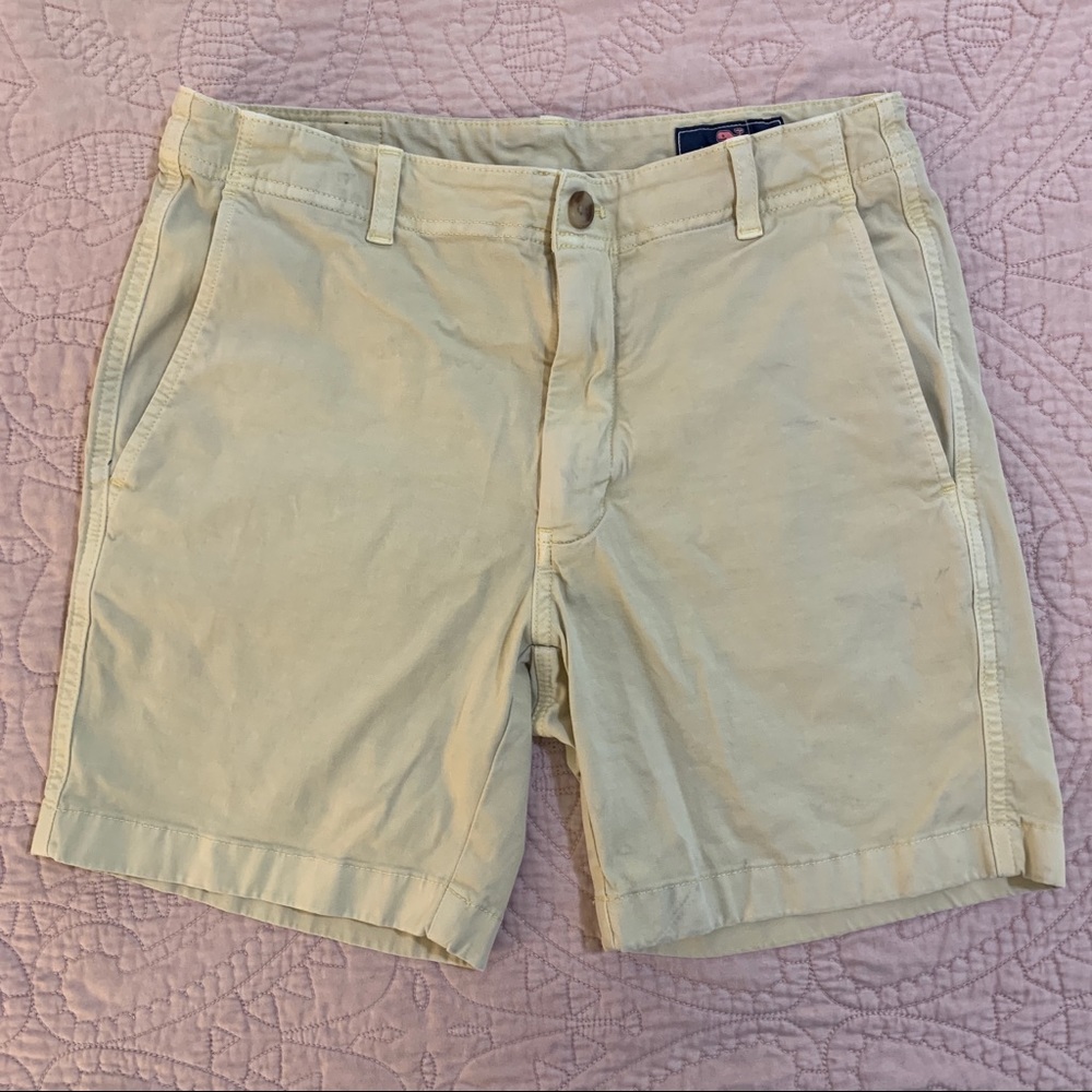 Vineyard Vines | Pastel Yellow Chino Shorts